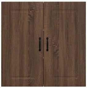 Fali konyhaszekrény ajtóval Barna Tölgy 80 x 31 x 80 cm Faanyag