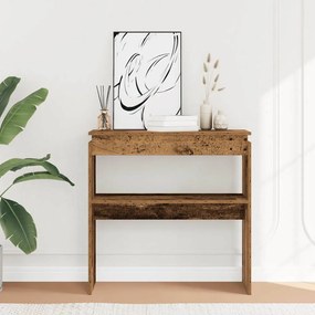 szürke sonoma szerelt fa tálalóasztal 80 x 30 x 80 cm