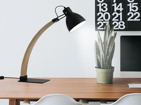Asztali lámpa tömör fa E27 / 60W - WRE161