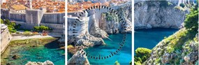 Kép - Dubrovnik (órával) (90x30 cm)