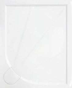 Zuhanytálca négyszögletes SAT 100x90 cm öntött márvány fehér SIKOLIMCC10090