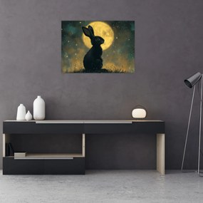 Kép - Nyúl és hold (70x50 cm)