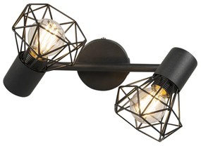 Intelligens fekete forgatható és dönthető spotlámpa - Mosh