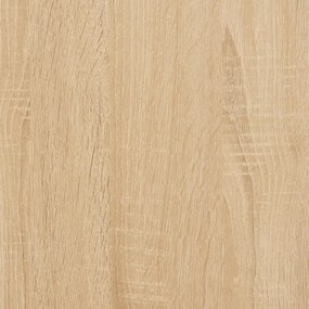 sonoma tölgy színű szerelt fa fali TV-szekrény 80x35x45 cm