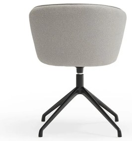 Világosszürke kárpitozott étkezőfotel szett 2 db-os Add – Teulat