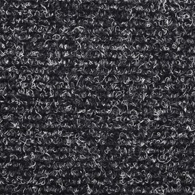 15 db sötétszürke öntapadós lépcsőszőnyeg 56x17x3 cm