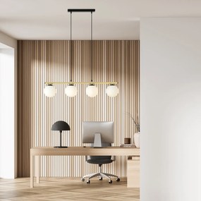 Emibig modern függeszték alora fehér fekete arany emi1254/4