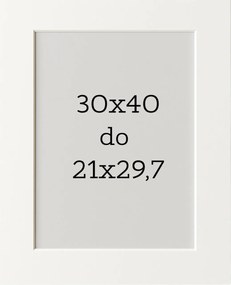 Passe-partout 30x40 poszter fotó kép 21x29,7 A4 fehér keret