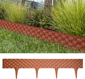 Palisada gyepszegély Rattan 0,8 mb terrakotta Kerti dekoratív