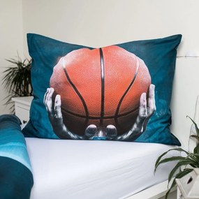 Egyszemélyes pamut gyerek ágyneműhuzat 140x200 cm Basketball – Jerry Fabrics