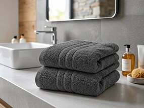 Comfort törölköző 50 x 100 cm sötétszürke, 100% pamut