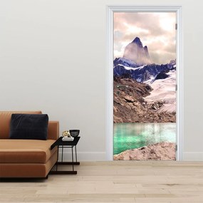Fotótapéta ajtóra - Hegyi tó (95x205cm)
