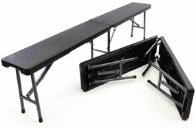 GARTHEN Kempingpad szett 2 db 180 cm rattan