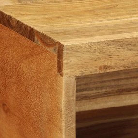 tömör akácfa falra szerelhető TV-szekrény 100x30x19 cm