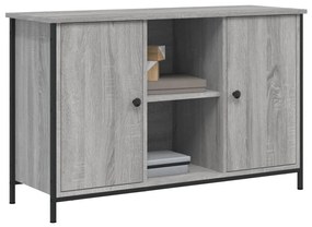 szürke sonoma színű szerelt fa TV-szekrény 100 x 35 x 65 cm