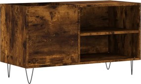 vidaXL füstös tölgy színű szerelt fa hanglemezszekrény 85x38x48 cm