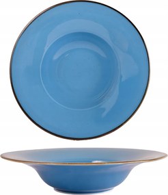 Tésztatál pasztához 28 cm Bogucice Rustic Blue porcelán