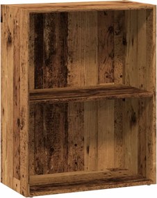 vidaXL antik fa színű szerelt fa könyvespolc 60 x 30 x 77 cm