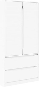 vidaXL Fürdőszoba Székény fiókkal Fehér 79,5 x 49 x 156 cm Faanyag