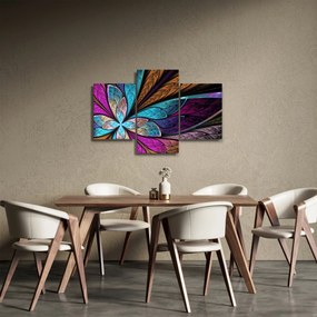 Kép - absztrakció, virág (90x60 cm)