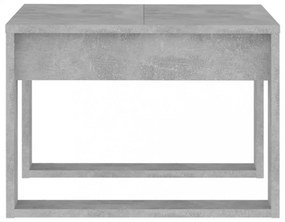 betonszürke szerelt fa kisasztal 50 x 50 x 35 cm