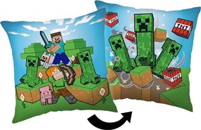 Minecraft Creeper Chaos párna, díszpárna 40x40 cm