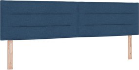 vidaXL LED ágytámla LED -es lámpákkal Kék 180 cm Poliészter