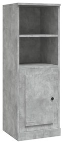 betonszürke szerelt fa magasszekrény 36x35,5x103,5 cm