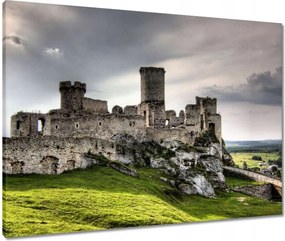 Vászonkép 80x60 Kastély a kertben