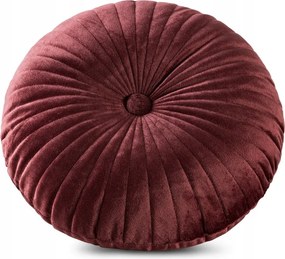 Díszpárnahuzat Velvet 40 Eurofirany bordó kerek