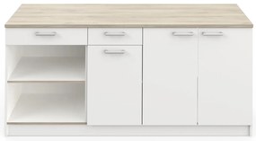 Konyhaszekrény COOKING tölgy/fehér