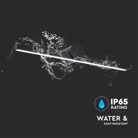 LED fürdőszobai tükörvilágítás 10W/230V 3000K IP65 fekete