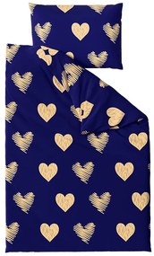 Mikroszálas ágyneműhuzat GOLBINO sötétkék Ágyneműhuzat mérete: 70 x 90 cm | 140 x 200 cm