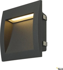 SLV 233615 DOWNUNDER Kültéri Falba Építhető Lámpa Antracit, Fekete LED IP55