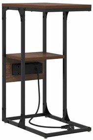 Éjjeliszekrény fiókkal barna tölgy 41.5 x 26 x 60.5 cm Faanyag