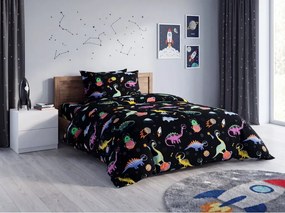 Gyermek mikroszálas ágynemű szett DINO SPACE színes + Párnahuzat 50 x 70 cm INGYEN