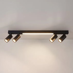 Brilagi - LED spotlámpa SELE 4xGU10/30W/230V + LED/20W fekete