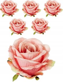 6x Mesterséges rózsa kötés fej bimbó mesterséges virágok rózsák