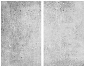 Edzett üveg tűzhely fedőlap szett 2 db-os 52x30 cm Concrete – Allstar
