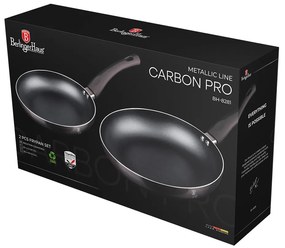 2 részes indukciós serpenyő szett szürke Berlinger Haus Metallic Line Carbon Edition