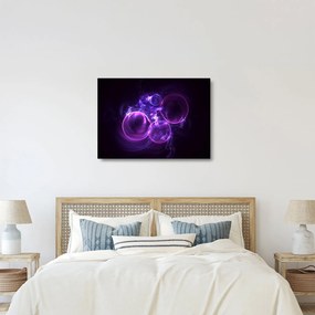 Absztrakt kép buborékok (üvegen) (70x50 cm)