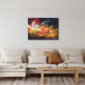 Kép - Az űrben úszó ember (üvegen) (70x50 cm)