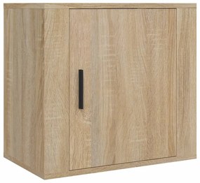 2 db sonoma tölgy falra szerelhető éjjeliszekrény 50x30x47 cm