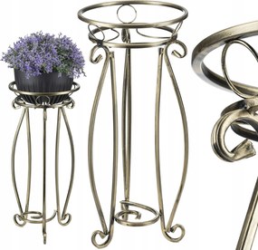 Virágágyás Állvány Fém Álló Loft Növények 62 CM Loft Arany