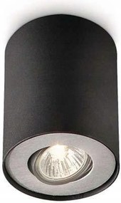 Philips Pillar spot mennyezeti lámpa 1xGU10 fekete, forgatható, fém