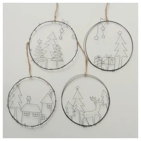 Gerda 4 db-os karácsonyi függődísz készlet - Boltze