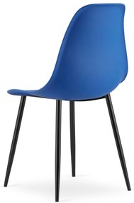 AKCIÓ Kék OSAKA szék fekete lábakkal II. osztály