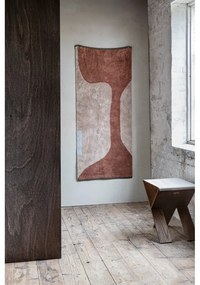 Téglavörös-bézs mosható pamut futószőnyeg 70x150 cm Figura – Mette Ditmer Denmark