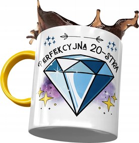 Sárga Bögre Születésnapra 20 20. 20-as Ajándék Nyomtatott Fotóval