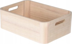 WoodyBox L tárolódoboz világos fa (36×26×12 cm)